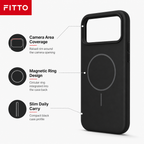 120 Pieces Magnetic Phone Cases with Raised Camera Protection, 13 Pro Compatible, Silicone, Black