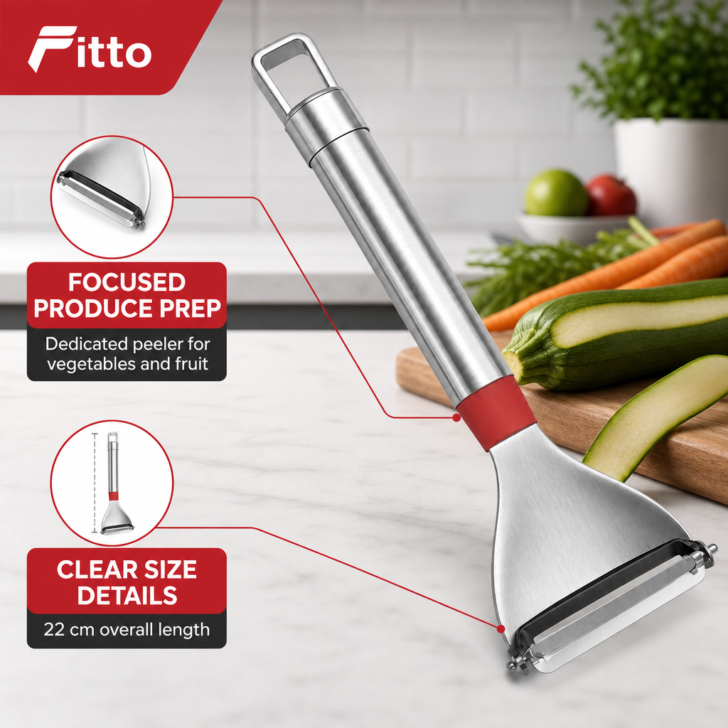 96 Pieces Stainless Steel Vegetable Peelers, 22 cm, Silver