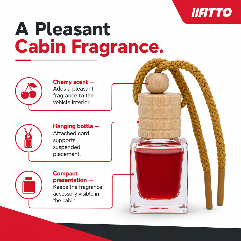 96 Pieces Car Air Fresheners Hanging Bottle, Cherry Scent, Single Unit