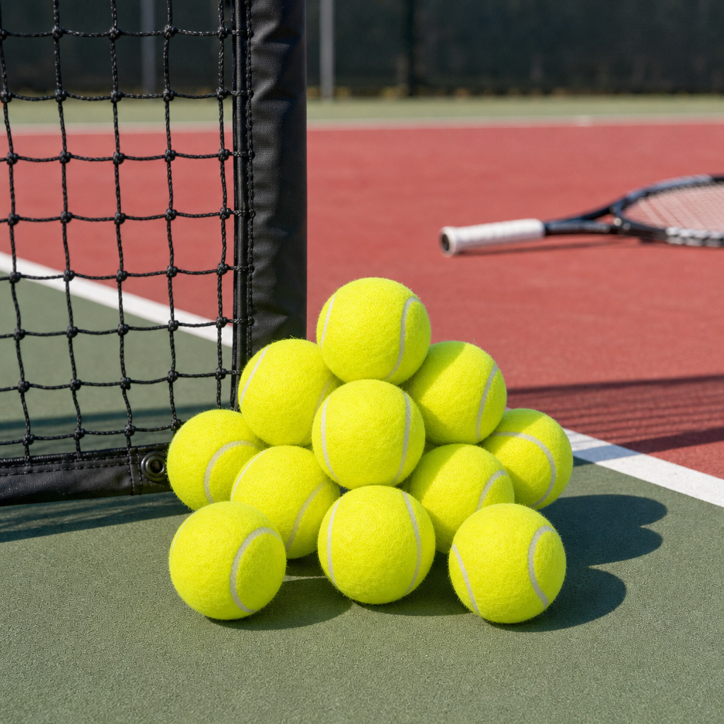 72 Pieces Tennis Balls, Yellow, 12 Pieces for Tennis Practice and Play