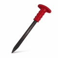 96 Pieces Steel Cold Chisel, Pointed, 27 cm, Red Handle, 1 Piece