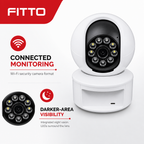 72 Pieces White Wi-Fi Smart Security Cameras with Night Vision LEDs, 1 Piece