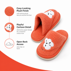 96 Pieces Adult Plush Bath Slippers with Cartoon Design, EU Size 38–45, Orange