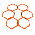 60 Pieces Hexagon Agility Rings, 50 cm, 6-Piece Set for Footwork and Training Drills