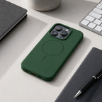 120 Pieces Silicone Magnetic Phone Cases with Raised Camera Protection for 13 Pro Smartphone, Green