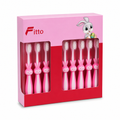 120 Pieces Rabbit Design Toothbrush Set, 12 Pieces, Pink