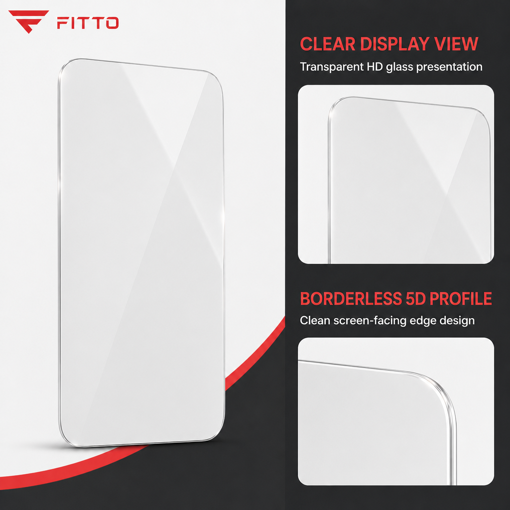 120 Pieces Screen Protectors, Borderless 5D HD Tempered Glass with Dustproof Design, Single Transparent Phone Display Cover