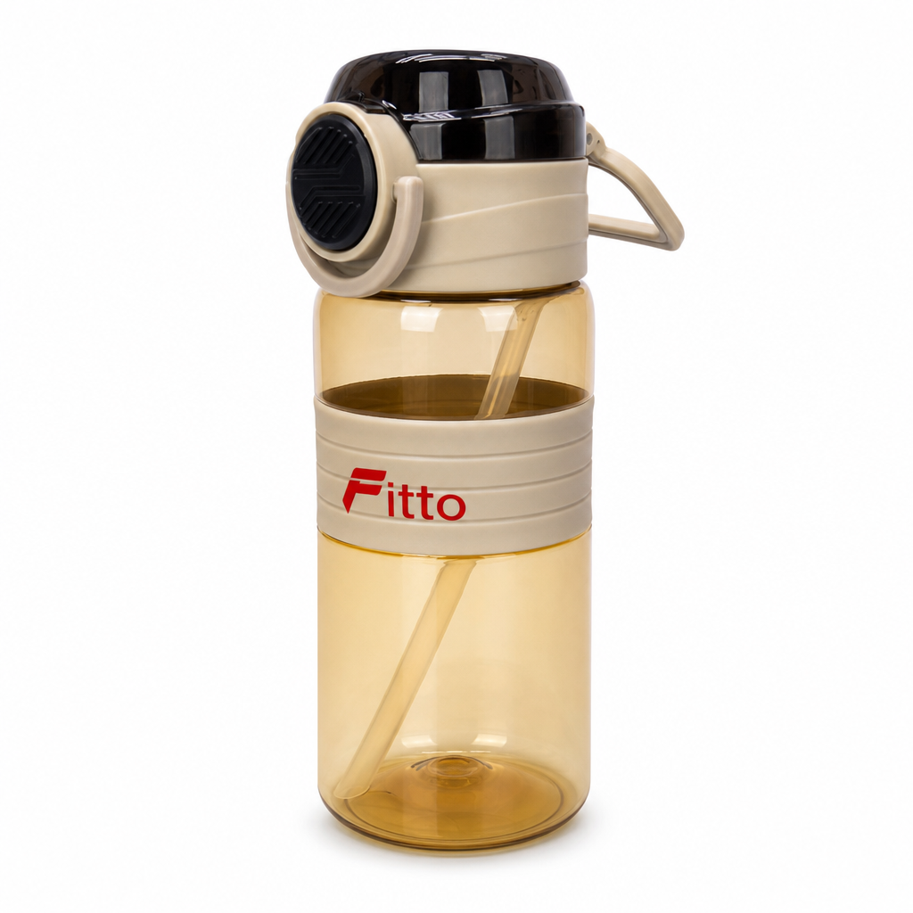 96 Pieces Printed Reusable Water Bottle with Flip Top Lid and Carry Strap, 700 ml, 1 Piece