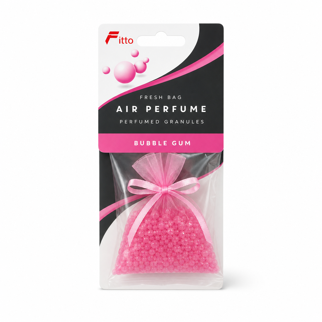 96 Pieces Car Air Fresheners, Bubble Gum Scented Perfumed Granules, Pink, 100 g