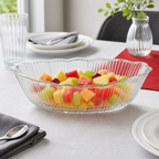 96 Pieces Glass Serving Bowl and Casserole, 800 ml Clear Boat-Shaped Dish, 1 Piece