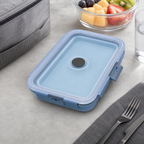 72 Pieces Collapsible Lunch Box 14 cm Blue Food Storage Containers
