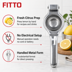 120 Pieces Silver Metal Lemon Squeezer, Manual Juicers, 6 cm, 1 Piece