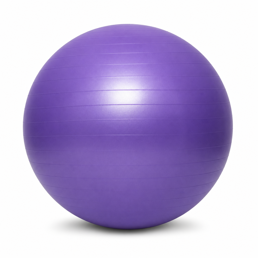 72 Pieces Exercise Balls for Fitness and Yoga, Round Purple Training Ball, 55 cm