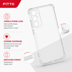 240 Pieces Clear Phone Cases with Reinforced Corners for Galaxy A34, Anti-Burst Protective Cover