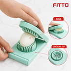 120 Pieces Mint Green 2-Way Egg Slicer and Cutter, One Piece Kitchen Tool