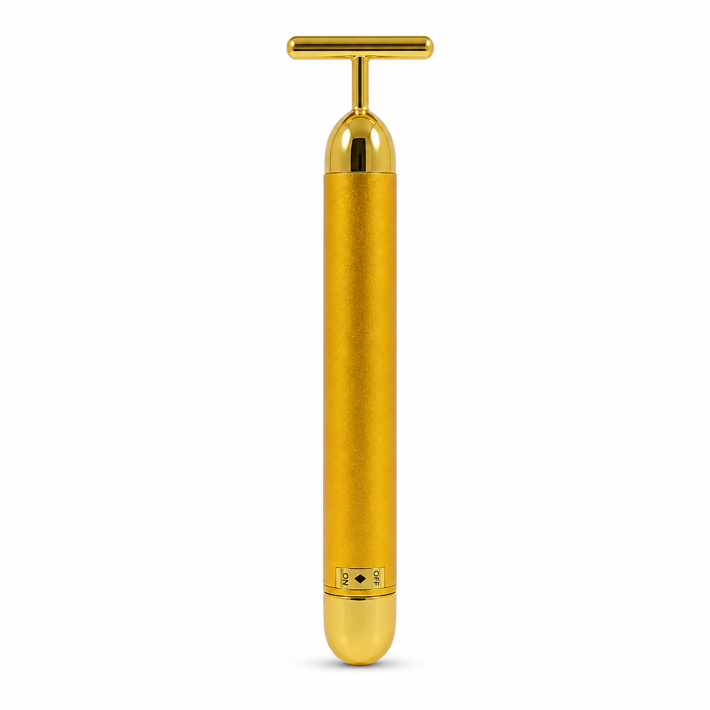 96 Pieces Gold Electric T-Bar Facial Massager, 1 Piece