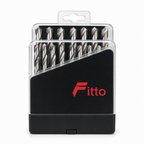 60 Pieces Twist Drill Bit Sets HSS, 1.0–13 mm, Silver Bits with Black Case, 25 Pieces