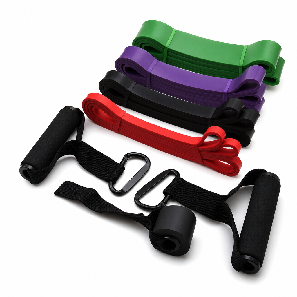 48 Pieces Resistance Bands Training Kit with Handles, Four-Piece 4-in-1 Set