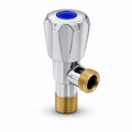 120 Pieces 1/2 Inch Angle Valve, Silver Brass Finish, 1 Piece