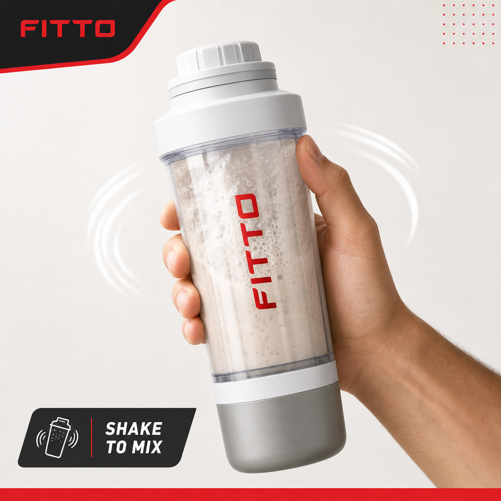 96 Pieces Sports Shaker Bottle with Mixer, 500 ml, White