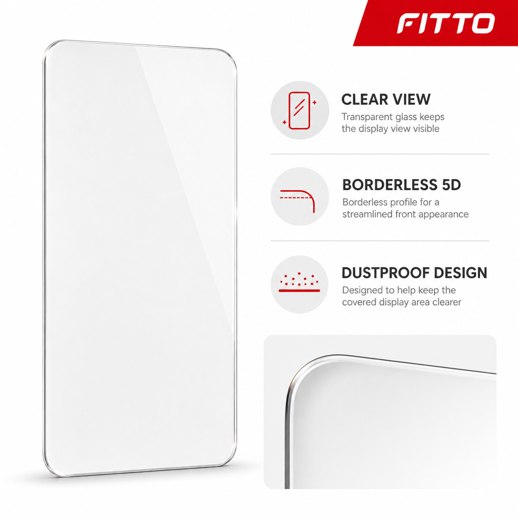 120 Pieces Screen Protectors for 15 Pro Max, Borderless 5D HD Tempered Glass, Dustproof Design