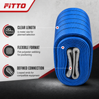 48 Pieces Heavy-Duty Polyester Flat Lift Sling Strap, 8 Ton Capacity, 6 Meter, Blue, 1 Piece