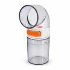 240 Pieces Manual Pull Cord Food Chopper with Clear Container, White and Orange, 15 x 12 x 12 cm