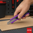 144 Pieces Snap-Off Utility Knives Cutter, 16 cm, Purple and Black, 1 Piece