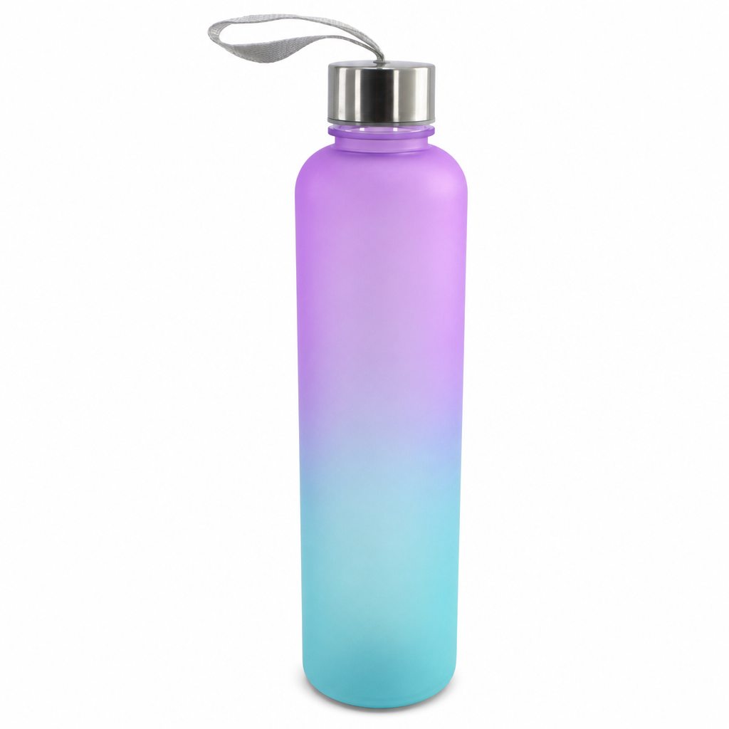 120 Pieces Assorted Colour 700 ml Gradient Plastic Water Bottle with Carry Loop, 1 Piece