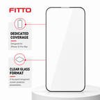 96 Pieces 5D Tempered Glass Screen Protectors for iPhone 16 Pro Max, ESD Anti-Static, 1 Pack
