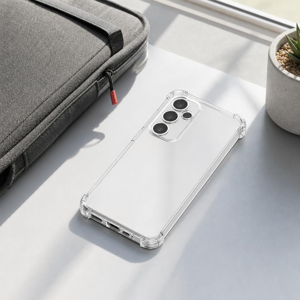 240 Pieces Clear Anti-Burst Protective Phone Cases with Reinforced Corners for 14-Series Phone