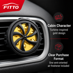 96 Pieces Turbine Car Vent Air Freshener, Gold, Single Piece