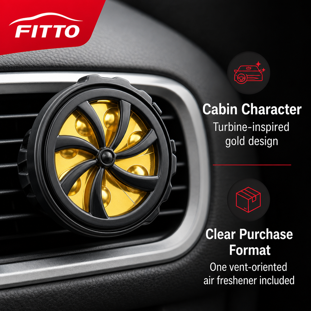 96 Pieces Turbine Car Vent Air Freshener, Gold, Single Piece