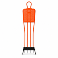 48 Pieces Soccer Training Mannequins, 175 cm Metal Frame, Orange Practice Defender Dummy for Football Drills, Single Unit