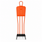 48 Pieces Soccer Training Mannequins, 175 cm Metal Frame, Orange Practice Defender Dummy for Football Drills, Single Unit