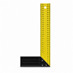 144 Pieces Carpenter L-Square Ruler, 12 Inch, Yellow and Black, 1 Piece