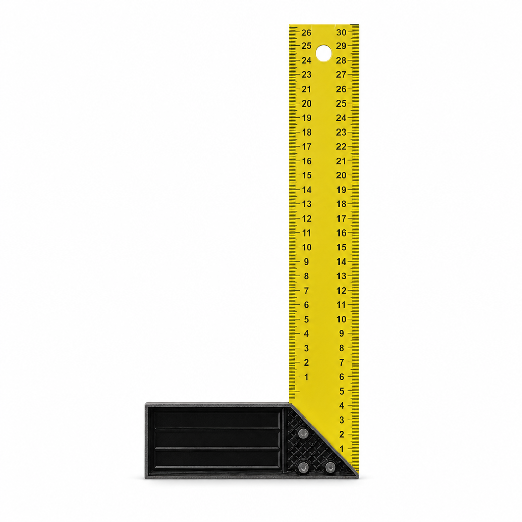 144 Pieces Carpenter L-Square Ruler, 12 Inch, Yellow and Black, 1 Piece