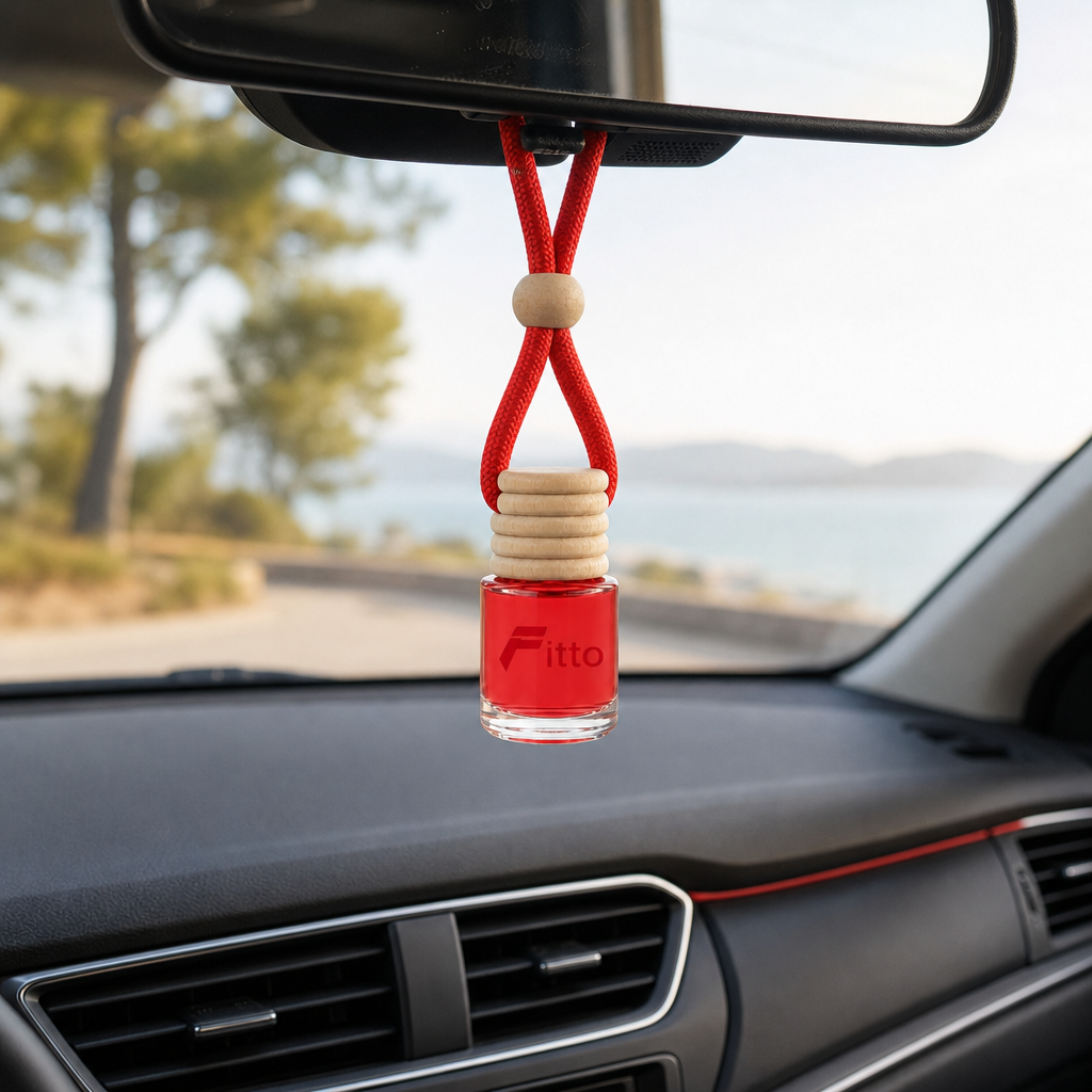 144 Pieces Hanging Car Air Fresheners, Cherry Scent, 8 x 4 x 4 cm, Single Bottle