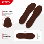 120 Pieces Brown Shoe Insoles, 1 Pair, 30 x 10 cm