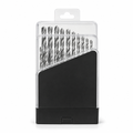 72 Pieces Twist Drill Bit Sets HSS, 1.0–10.0 mm, Silver and Black Case, 19 Pieces