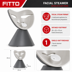 48 Pieces Facial Steamers, White and Grey Skincare Steam Device, 1 Unit