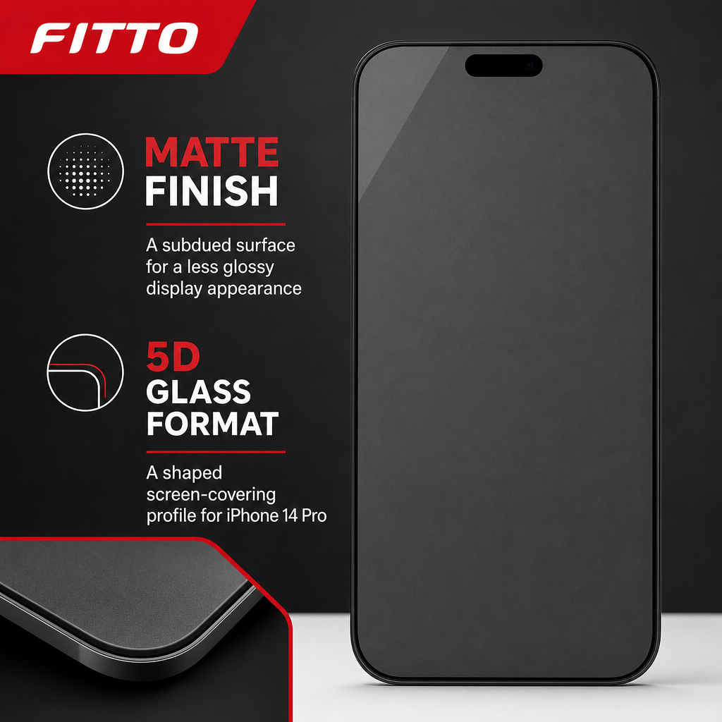 120 Pieces 5D Matte Tempered Glass Screen Protectors for iPhone 14 Pro, Anti-Static Finish