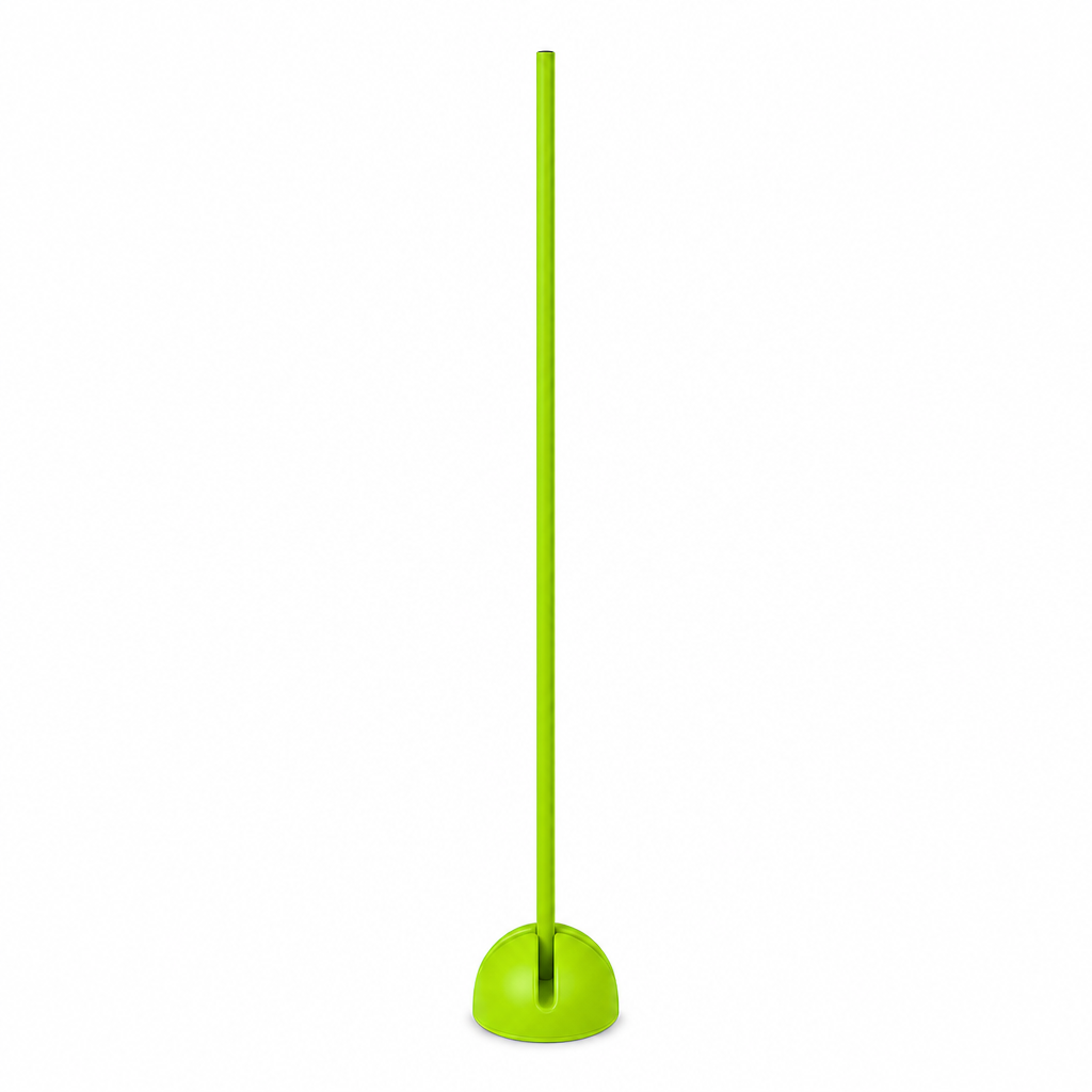 96 Pieces Plastic Training Poles With Round Base, Green, 23 x 23 x 6 cm