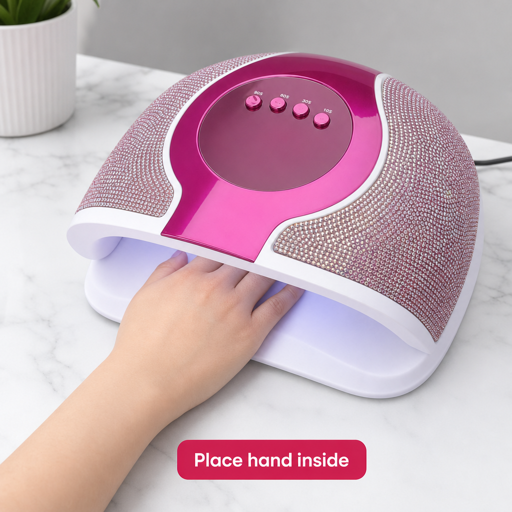 60 Pieces Nail Lamps 288 W 2-in-1 LED UV Dryer, Pink and White, 1 Piece