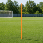 144 Pieces Plastic Soccer Training Pole, 150 cm, Orange, Single Training Marker