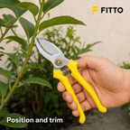 96 Pieces Compact Garden Pruning Shears, 8 Inch, Yellow, Single Piece for Plant Trimming