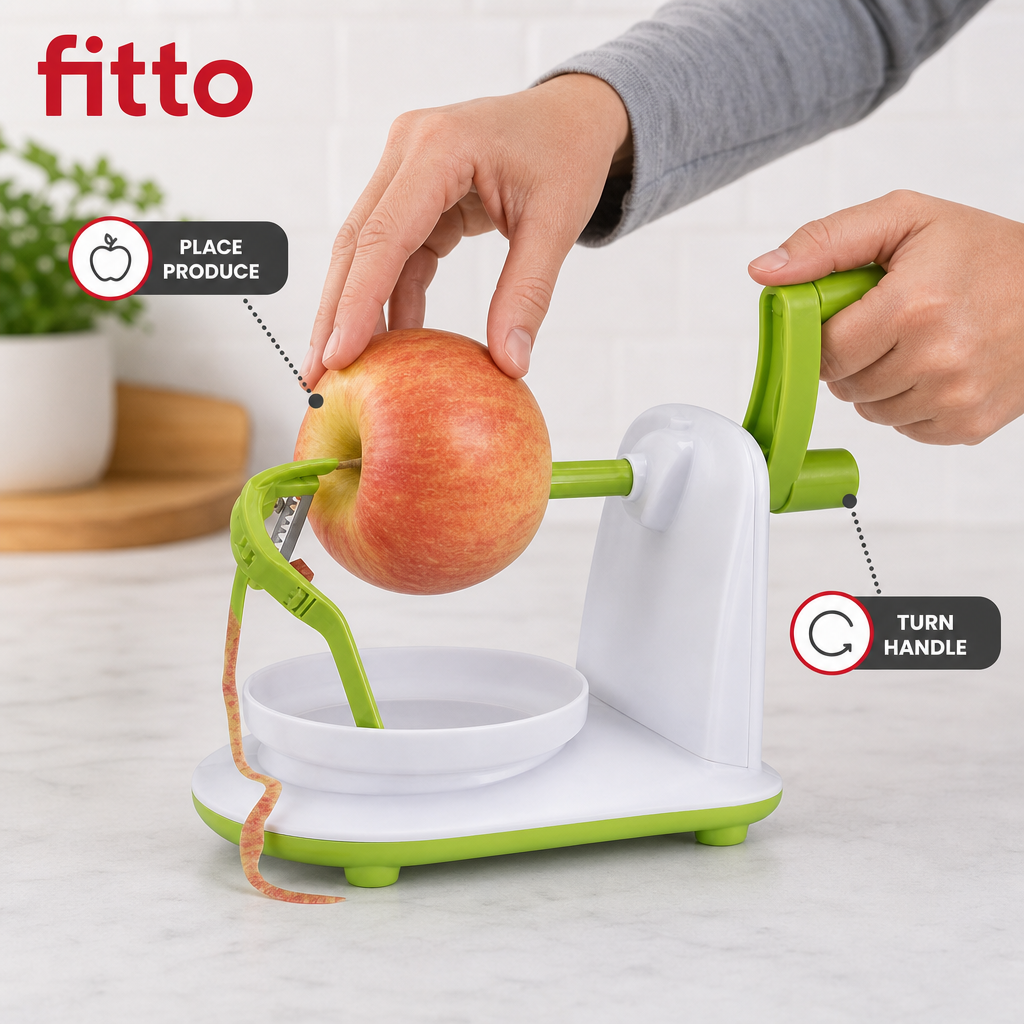 96 Pieces Manual Apple Peeler, Green and White Hand-Crank Fruit Peeling Tool, 1 Piece