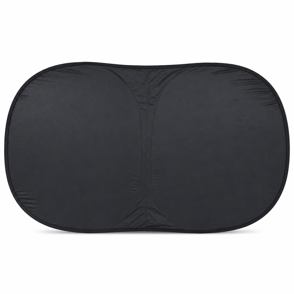 120 Pieces Foldable Car Window Sun Shades, Black, 65 x 38 cm