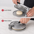 72 Pieces Manual Metal Tortilla Presses with Handle, Round Flatbread Dough Press, 27 x 22 x 9 cm