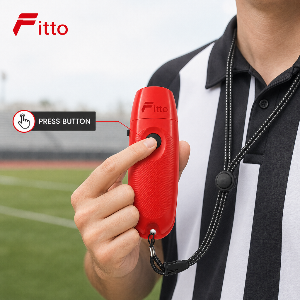 72 Pieces Electronic Sports Whistles with Lanyard, Red, 1 Piece